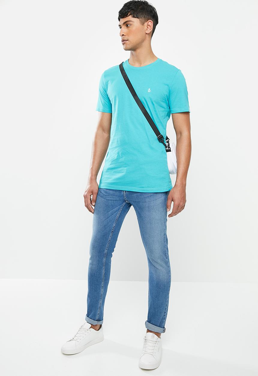 Original Penguin - Embroidered T-shirt - blue