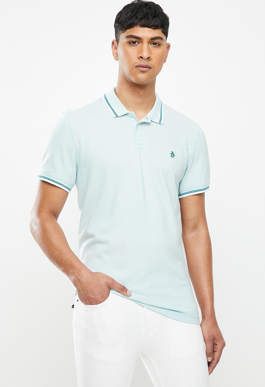 Original Penguin - Tipped polo - blue
