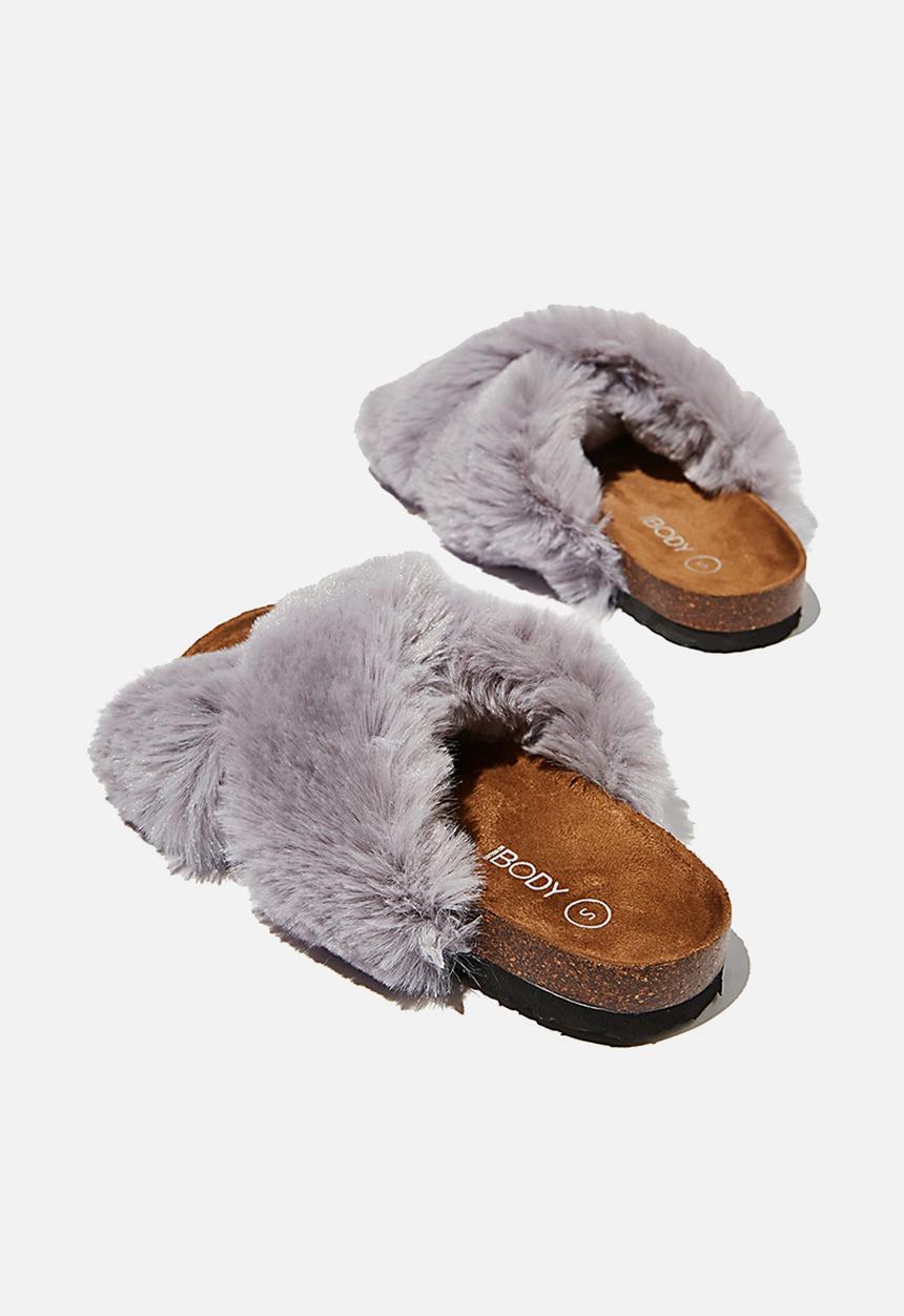 Cotton On - Cosy crossover slipper - grey