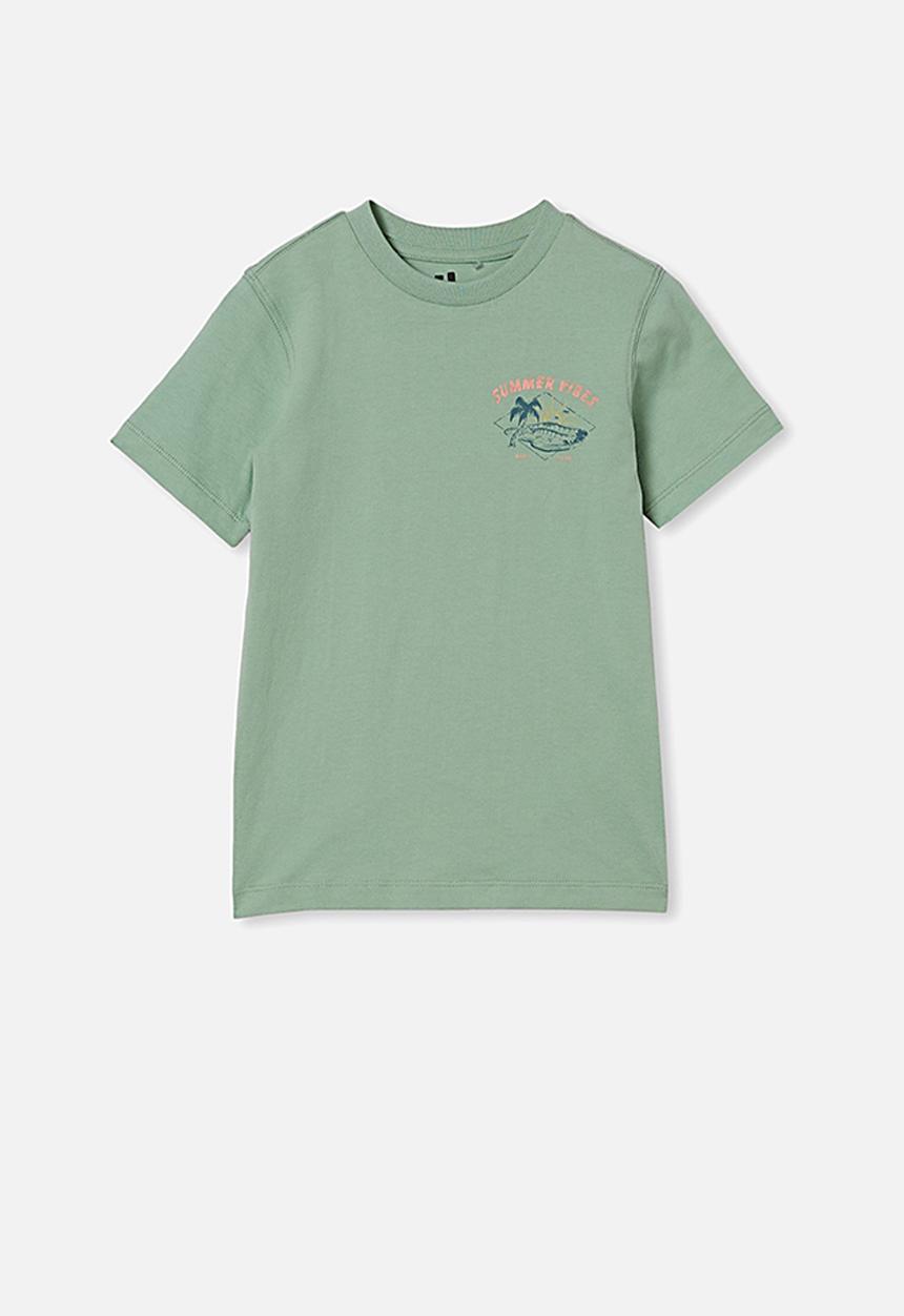 Cotton On - Max skater short sleeve tee - green