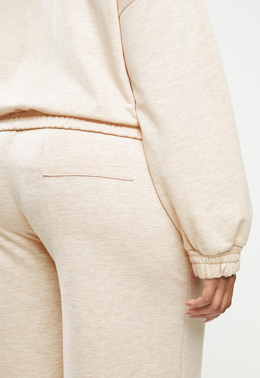 Me&B - Plus zip-through track top - beige