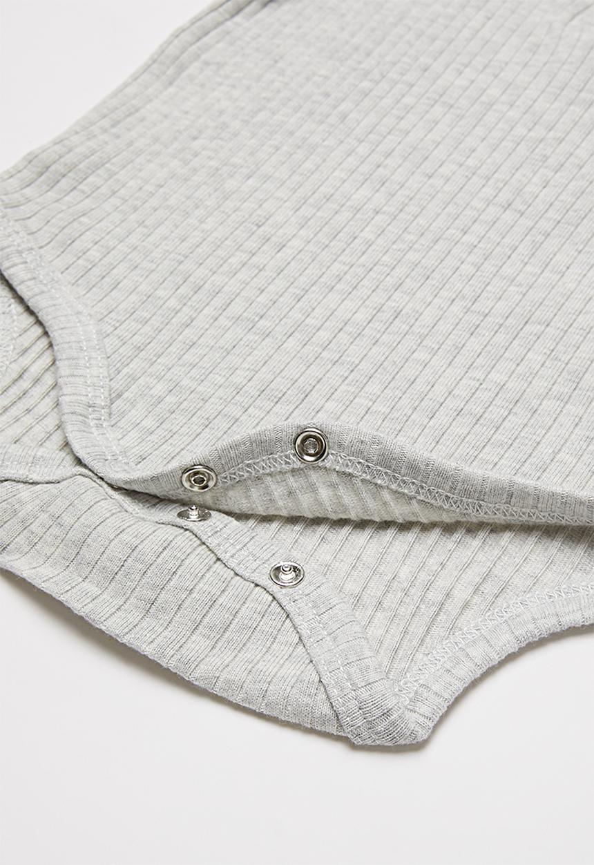 Cotton On - 2 pack short sleeve button bubbysuit - pink & grey 