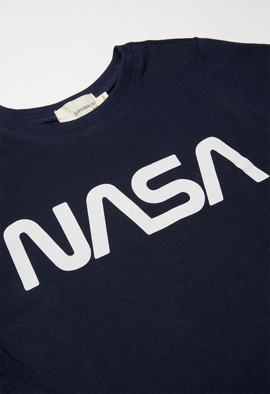 Superbalist Kids - NASA tee & shorts pj set - navy & grey