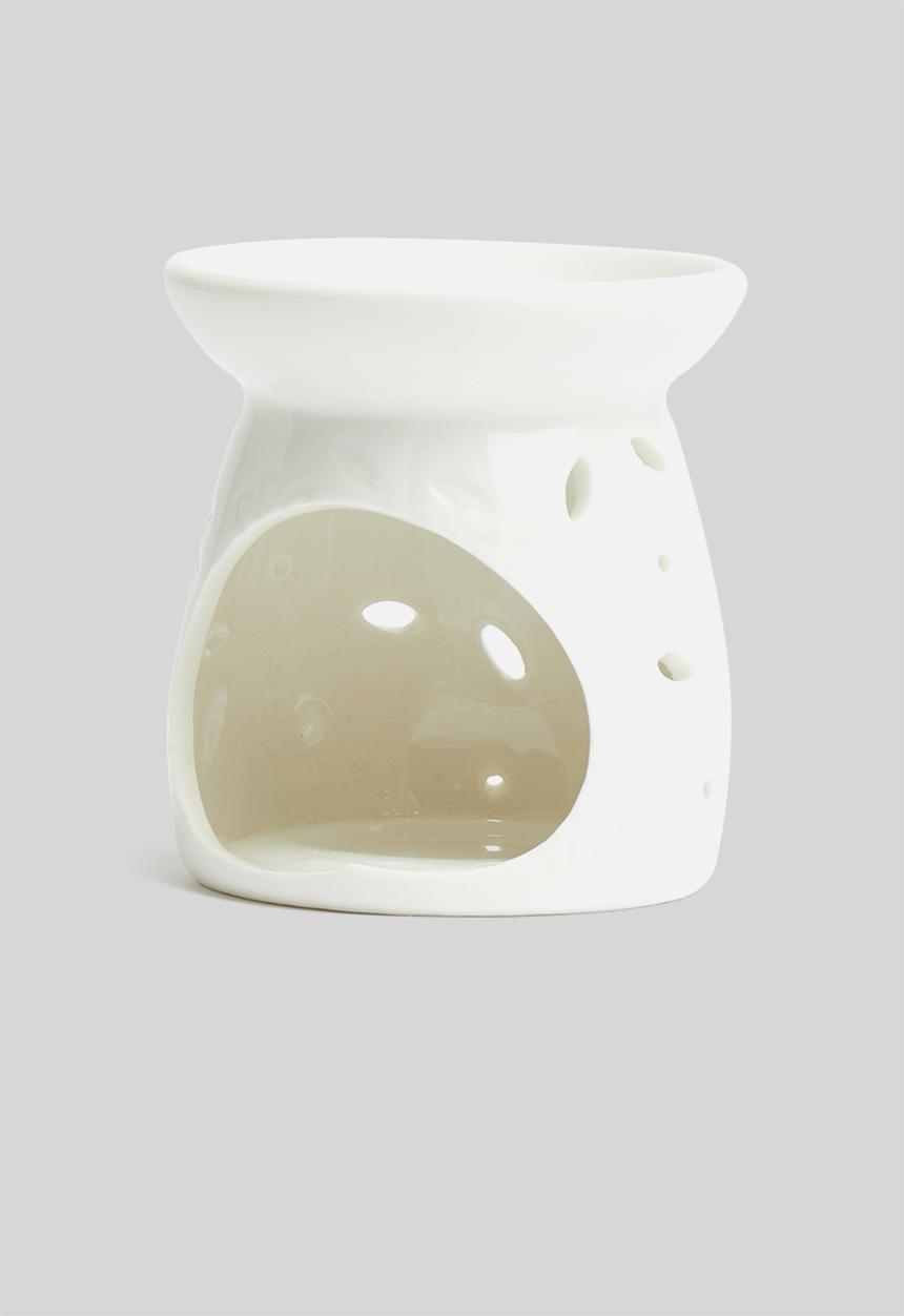 Amanda Jayne - Ceramic oil burner - white/daisies floral