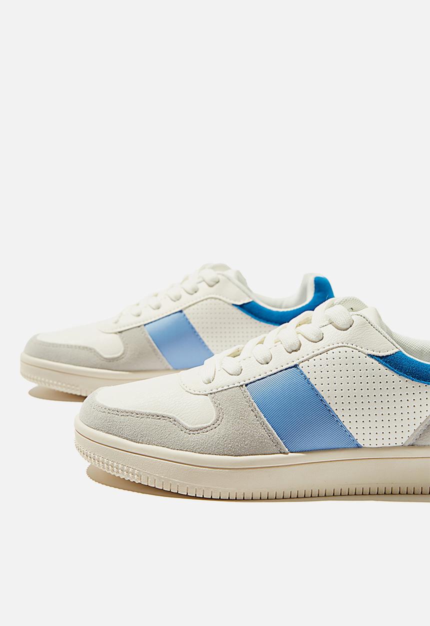 Cotton On - Alba retro low rise  - white &  blue