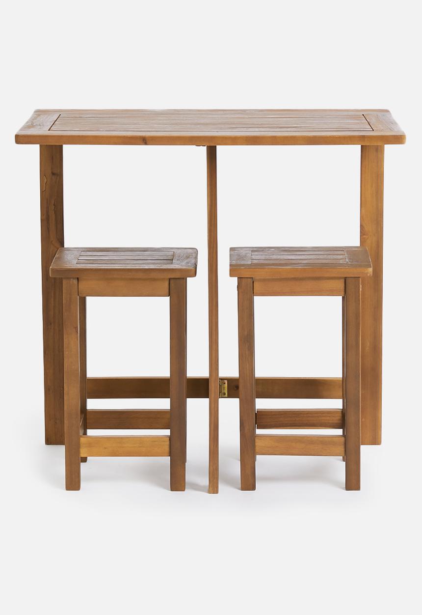 H&S - Acacia wood outdoor set - natural