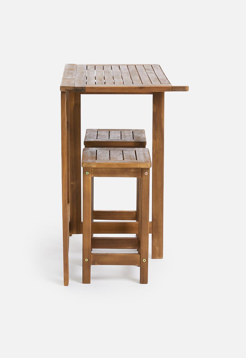 H&S - Acacia wood outdoor set - natural