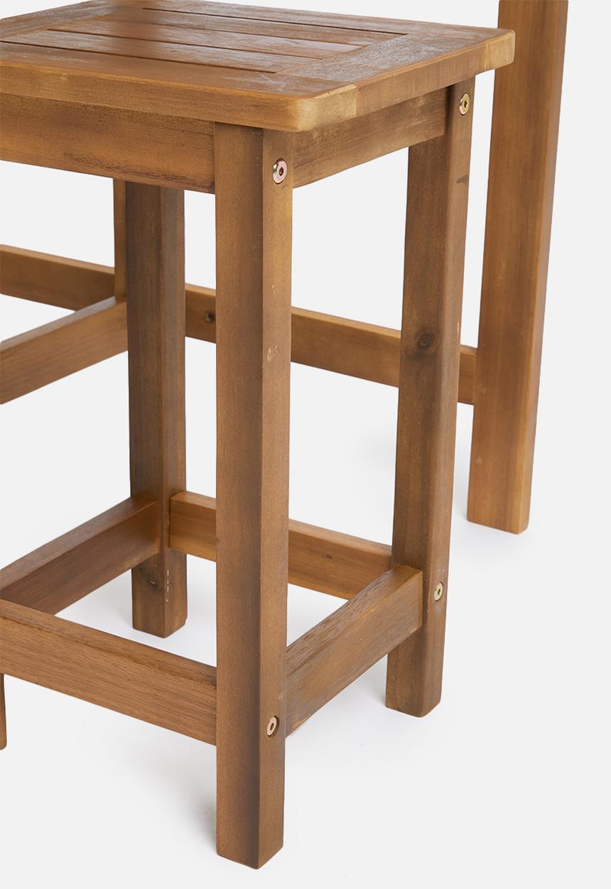 H&S - Acacia wood outdoor set - natural