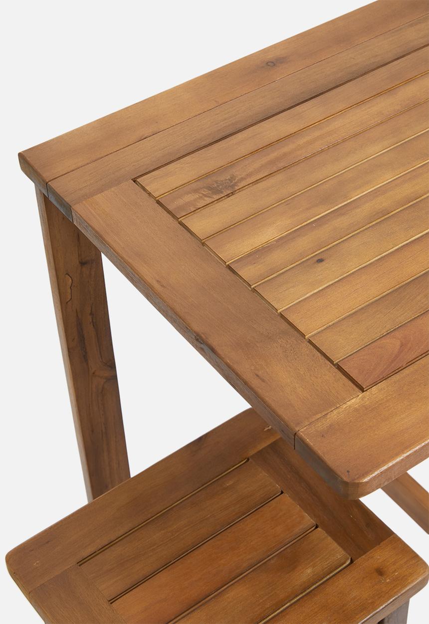 H&S - Acacia wood outdoor set - natural