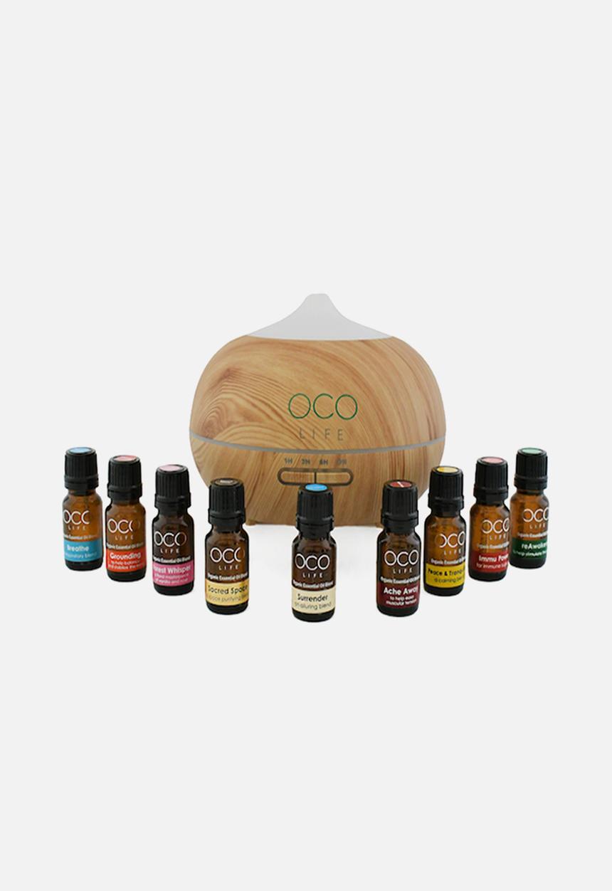 OCO Life  - The Zen - Light Wood Diffuser with Complete Range of  9 Oils