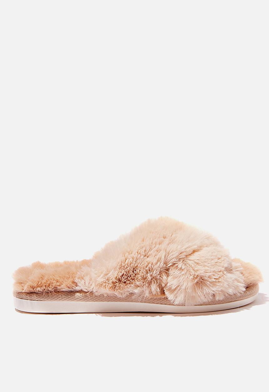 Cotton On - Arlie crossover slipper - caramel 