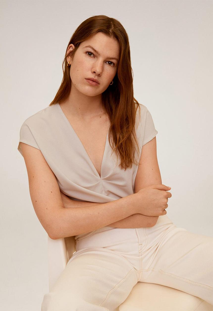 MANGO - Chemapli T-shirt - neutral