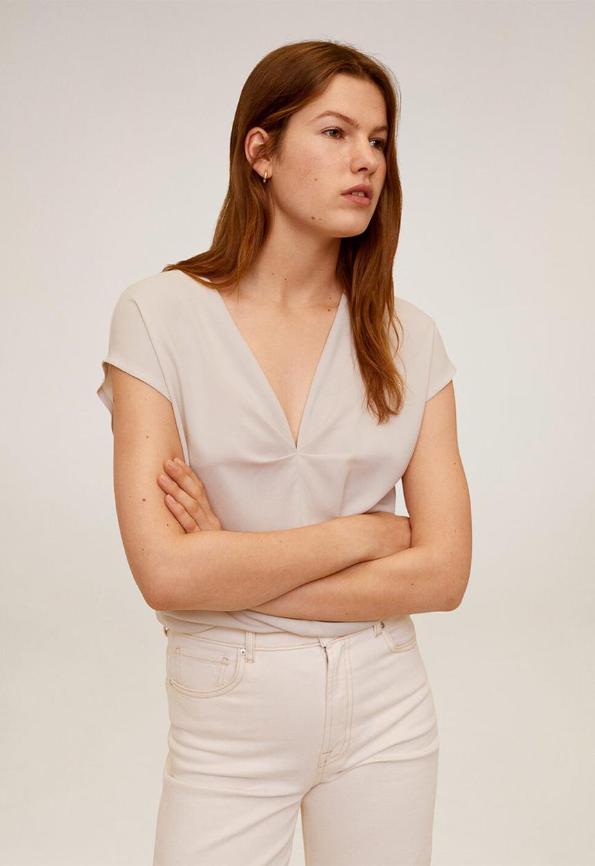 MANGO - Chemapli T-shirt - neutral