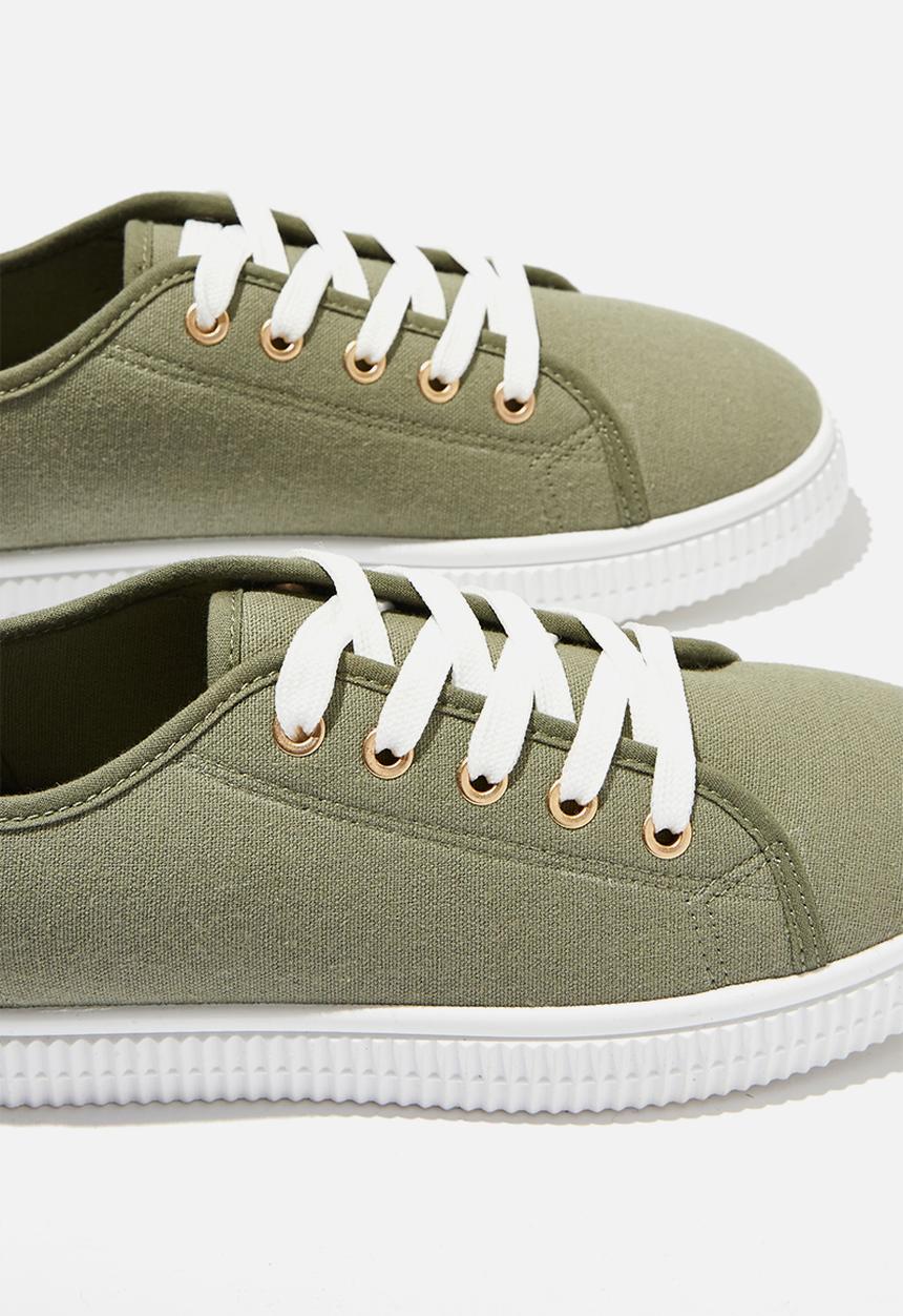 Cotton On - Chelsea creeper plimsoll - khaki