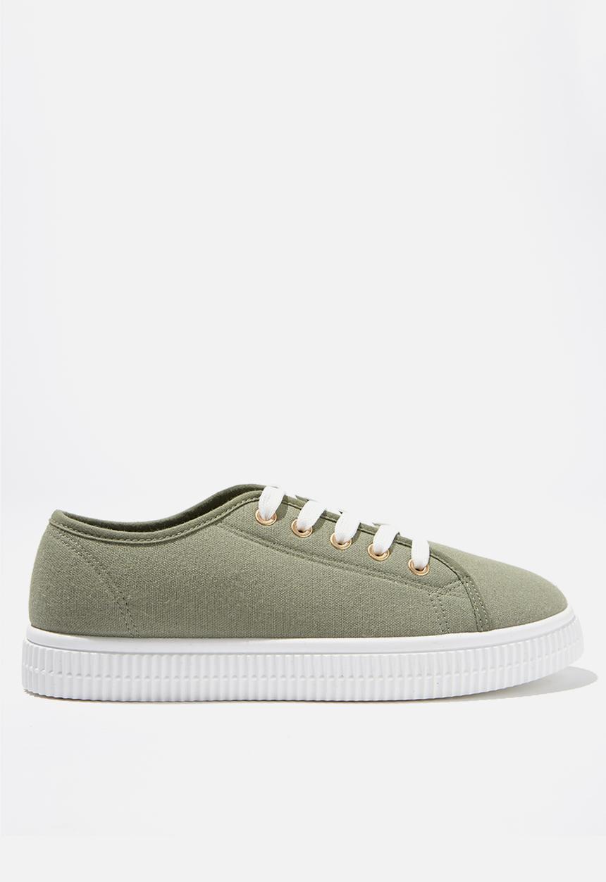 Cotton On - Chelsea creeper plimsoll - khaki