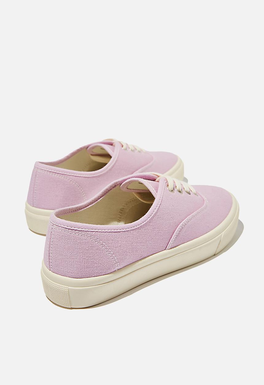 Cotton On - Jamie lace up plimsoll - lilac
