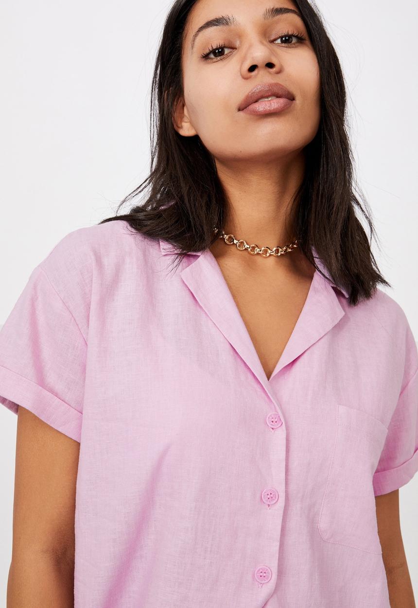 Cotton On - Pool side shirt - spring lilac
