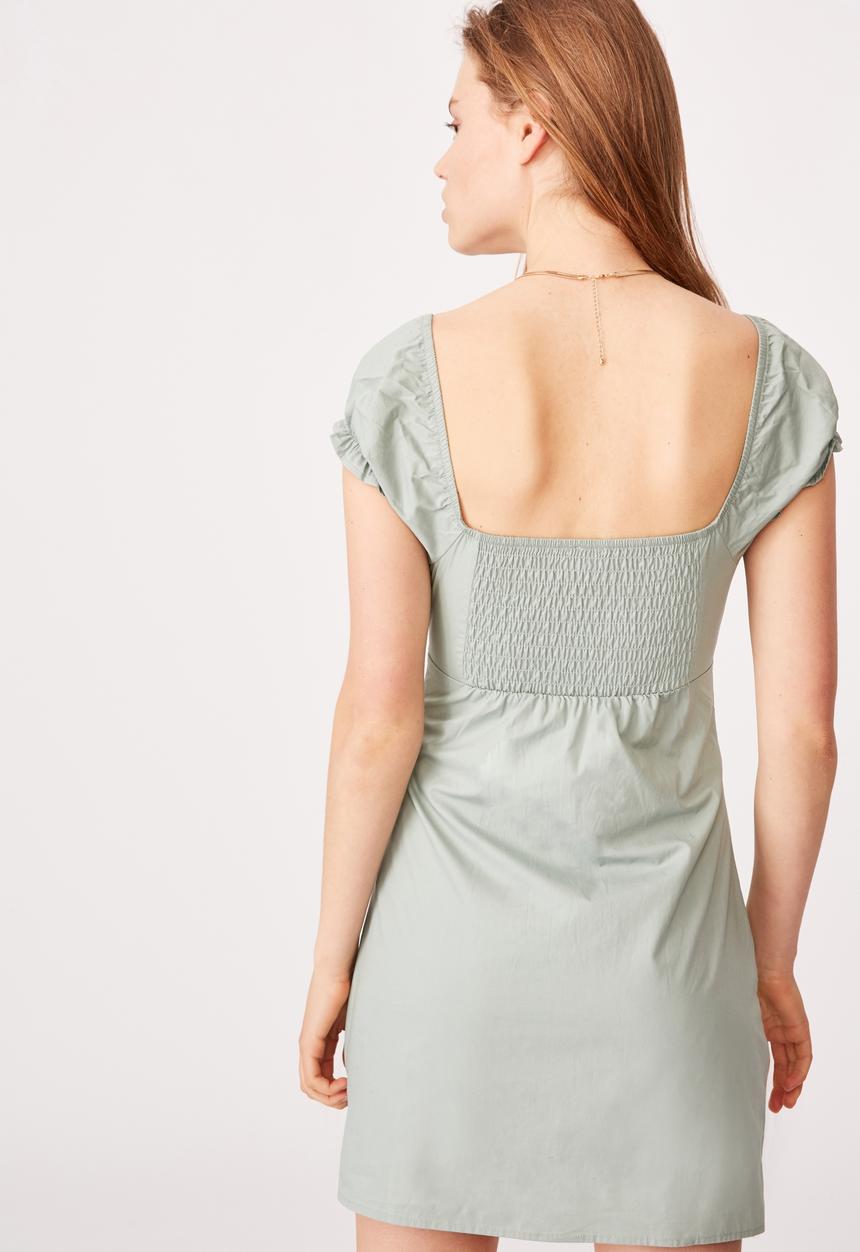 Cotton On - The sweetheart neck mini dress - lush green
