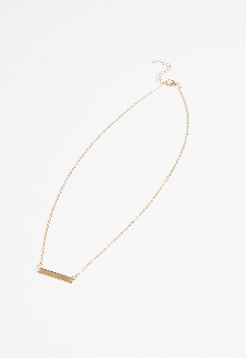 Superbalist - Bar necklace-gold