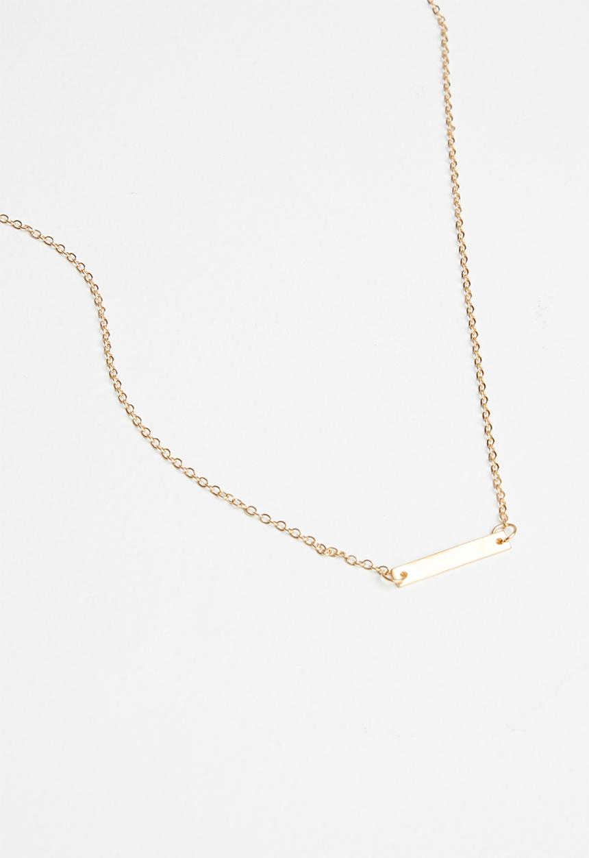 Superbalist - Bar necklace-gold