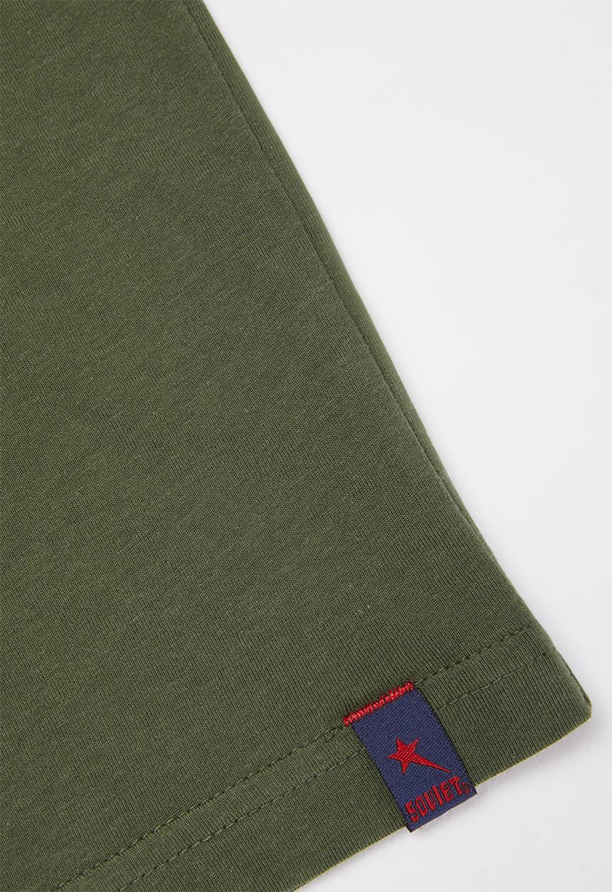 SOVIET - Boys short sleeve logo tee - green