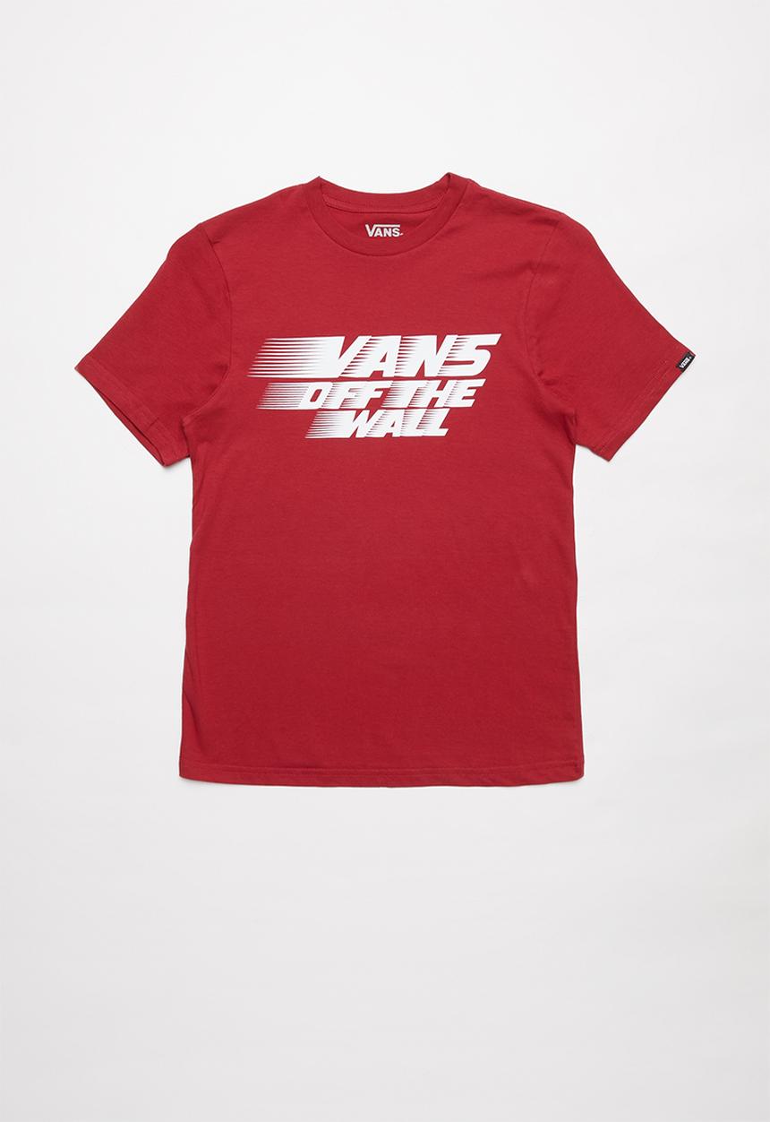 Vans - Racers edge short sleeve boys - red