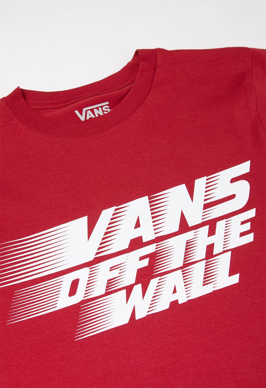 Vans - Racers edge short sleeve boys - red