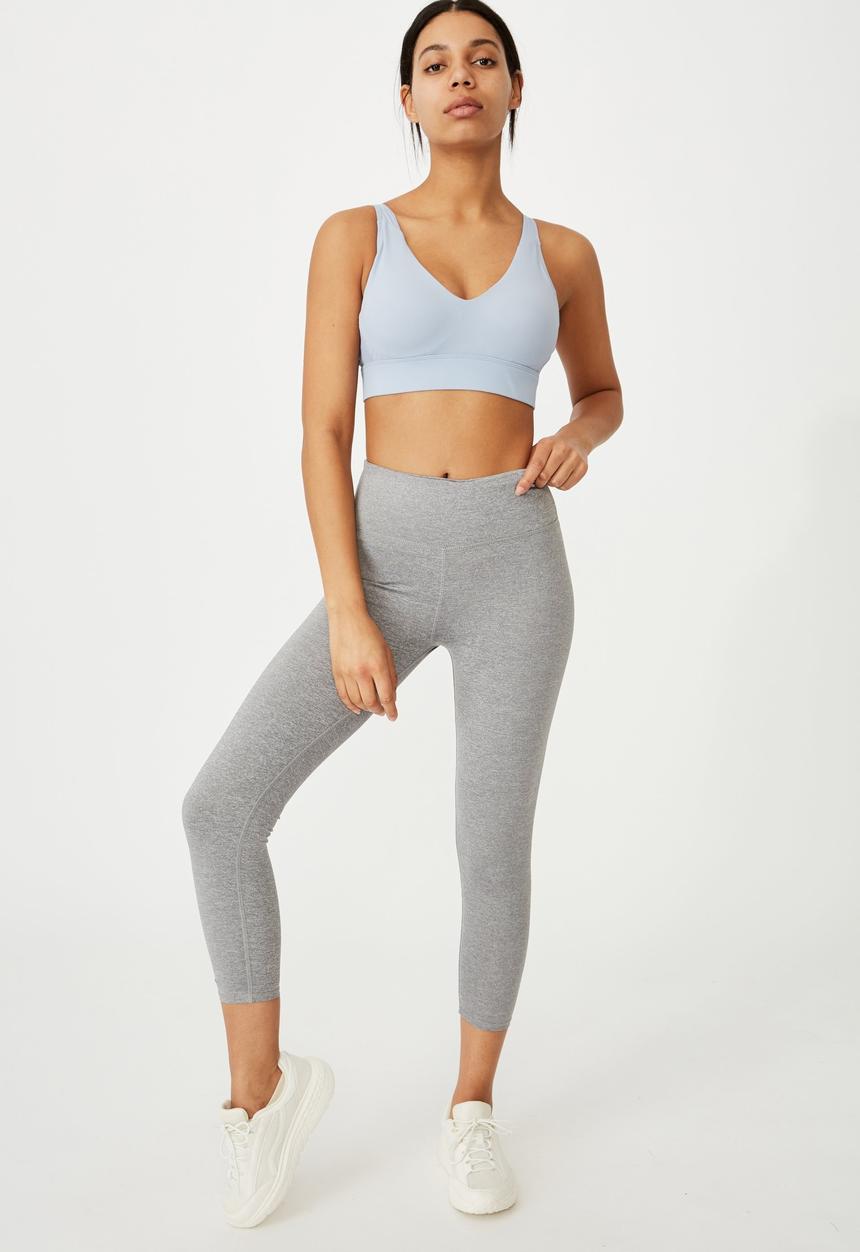 Cotton On - Workout training crop - baltic blue