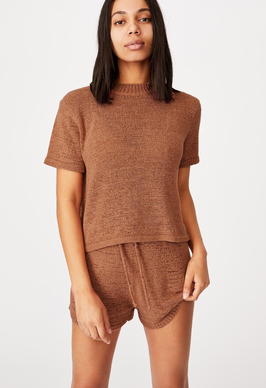 Cotton On - Summer lounge T-shirt - terracotta