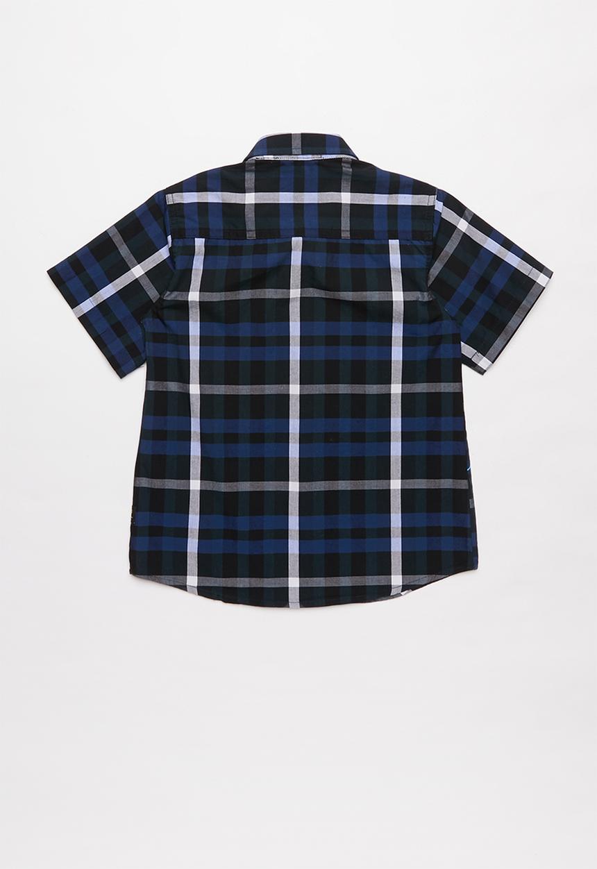 JEEP - Sven boys short sleeve yd check shirt - multi