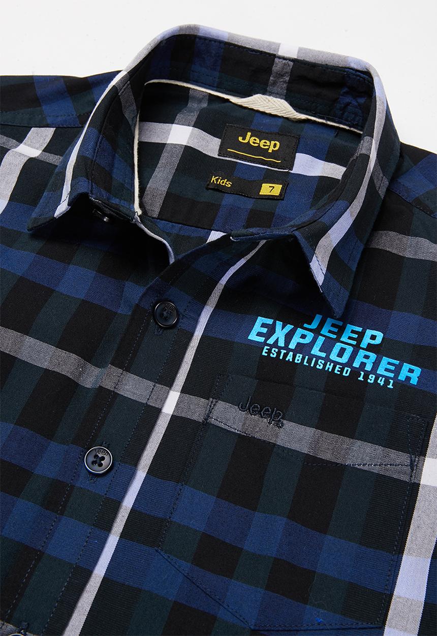 JEEP - Sven boys short sleeve yd check shirt - multi