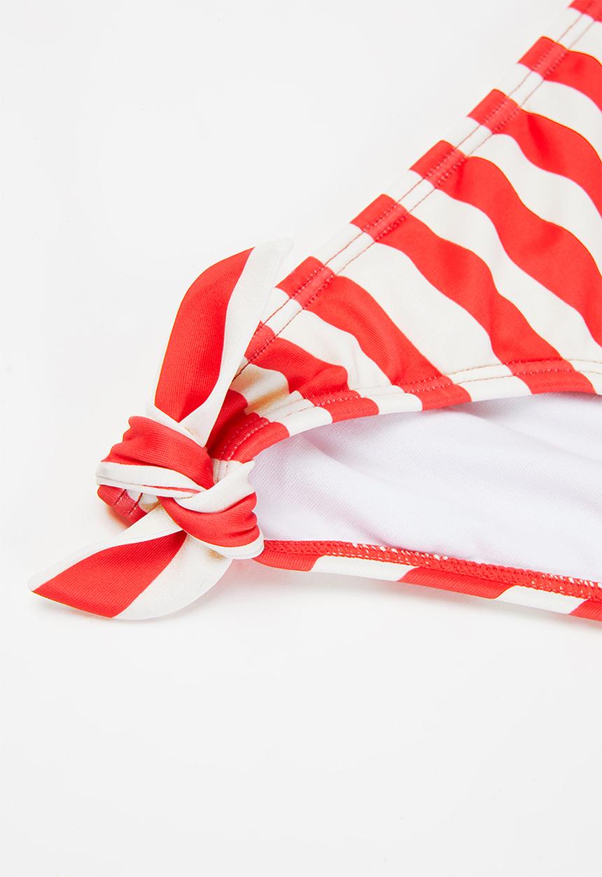 Billabong  - Free babe knotted tank bikini set - red & white