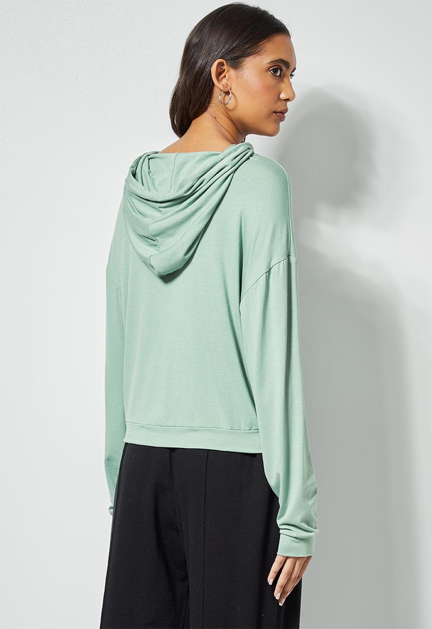 Superbalist - Soft lightweight hoodie - sage