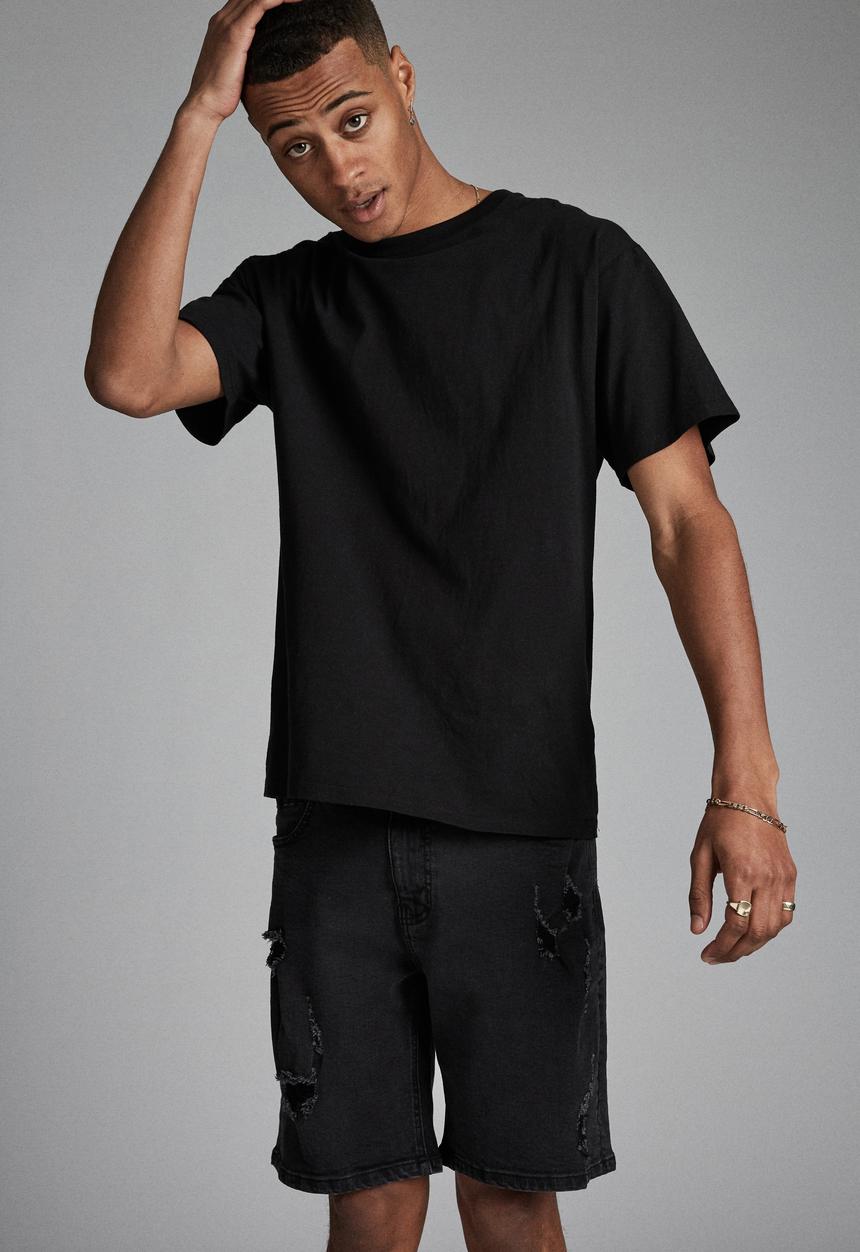 Cotton On - Straight short - black