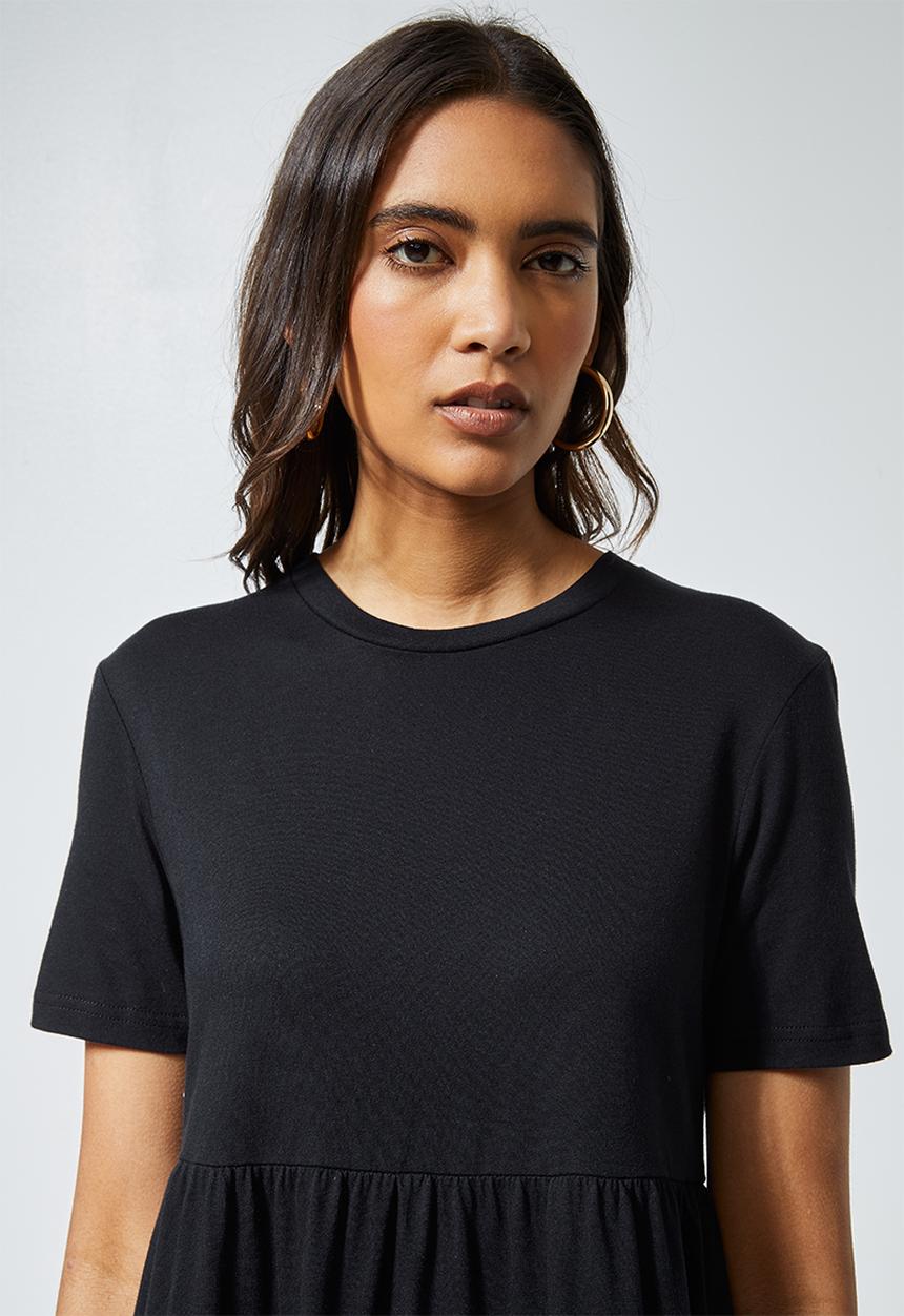 Superbalist - Knit babydoll dress - black