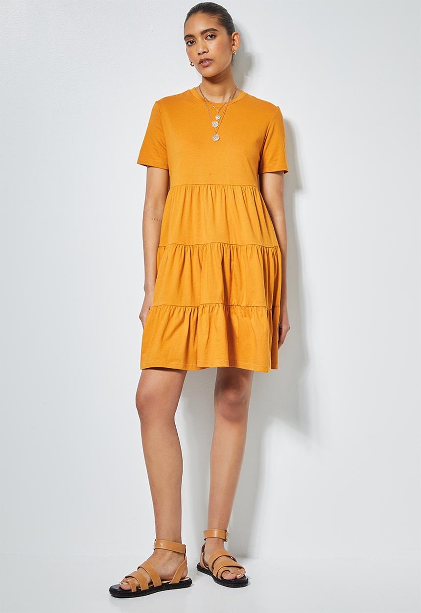 Superbalist - Knit babydoll dress - mustard