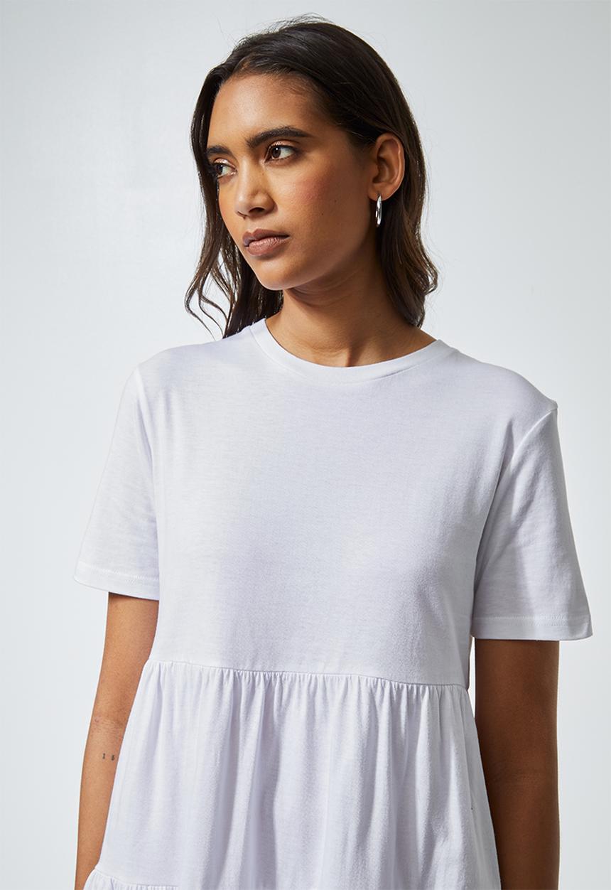 Superbalist - Knit babydoll dress - white