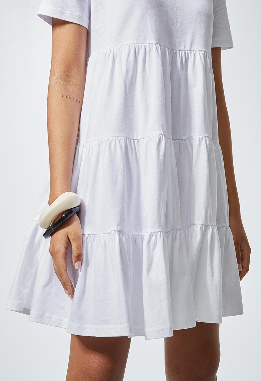 Superbalist - Knit babydoll dress - white