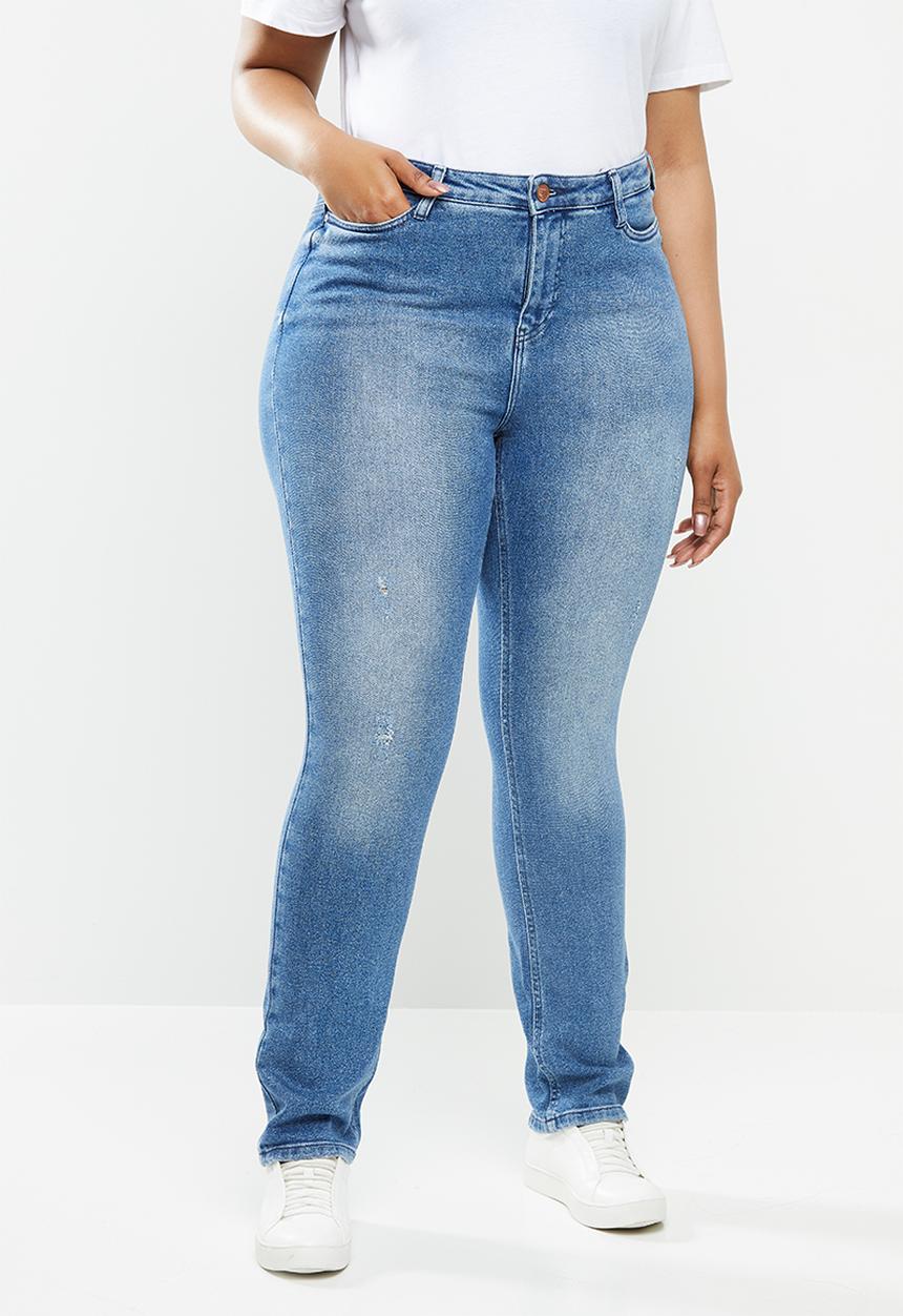 JUNAROSE - One novina sl mb jeans - blue