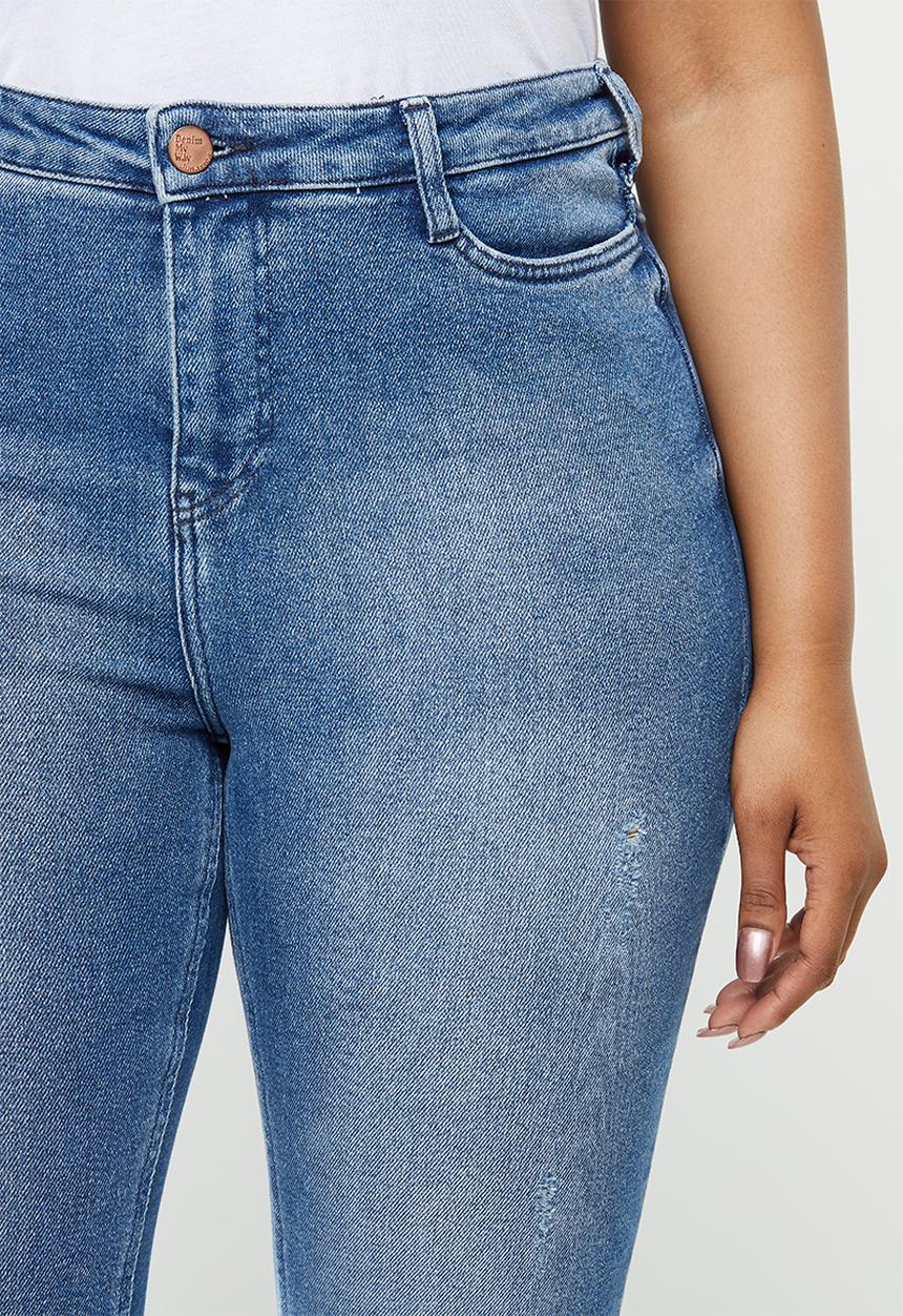 JUNAROSE - One novina sl mb jeans - blue