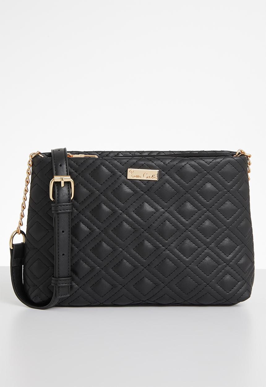 Pierre Cardin - Megan quilted crossbody  - black