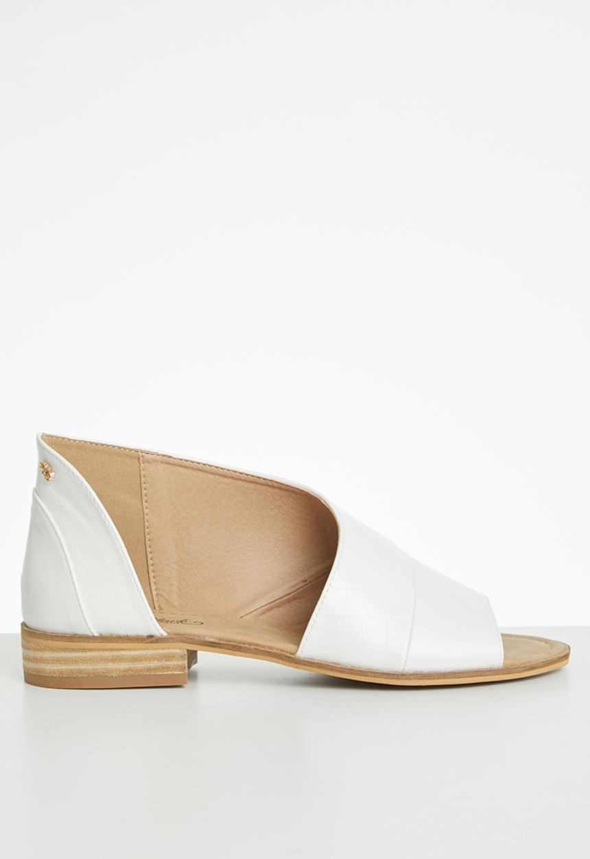 Miss Black - Micah 4 peep-toe - white
