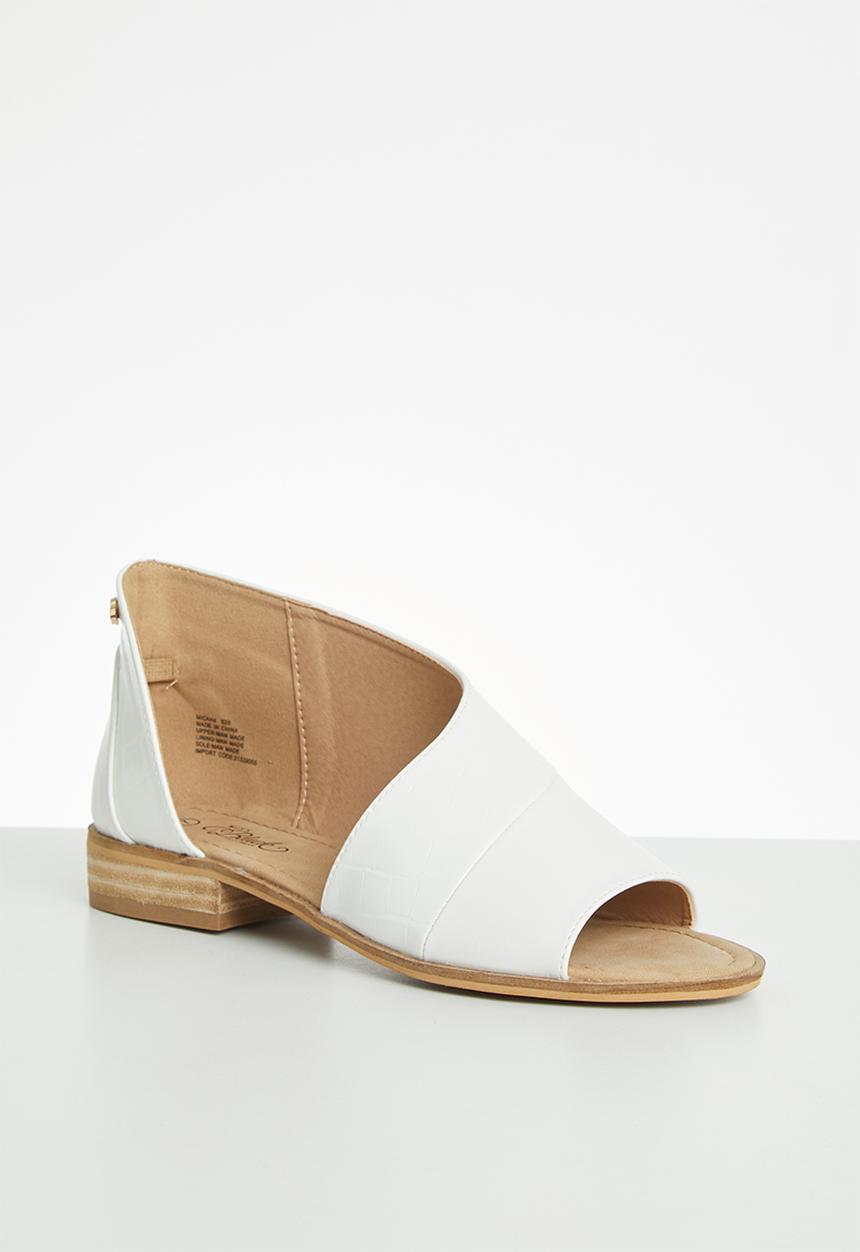 Miss Black - Micah 4 peep-toe - white