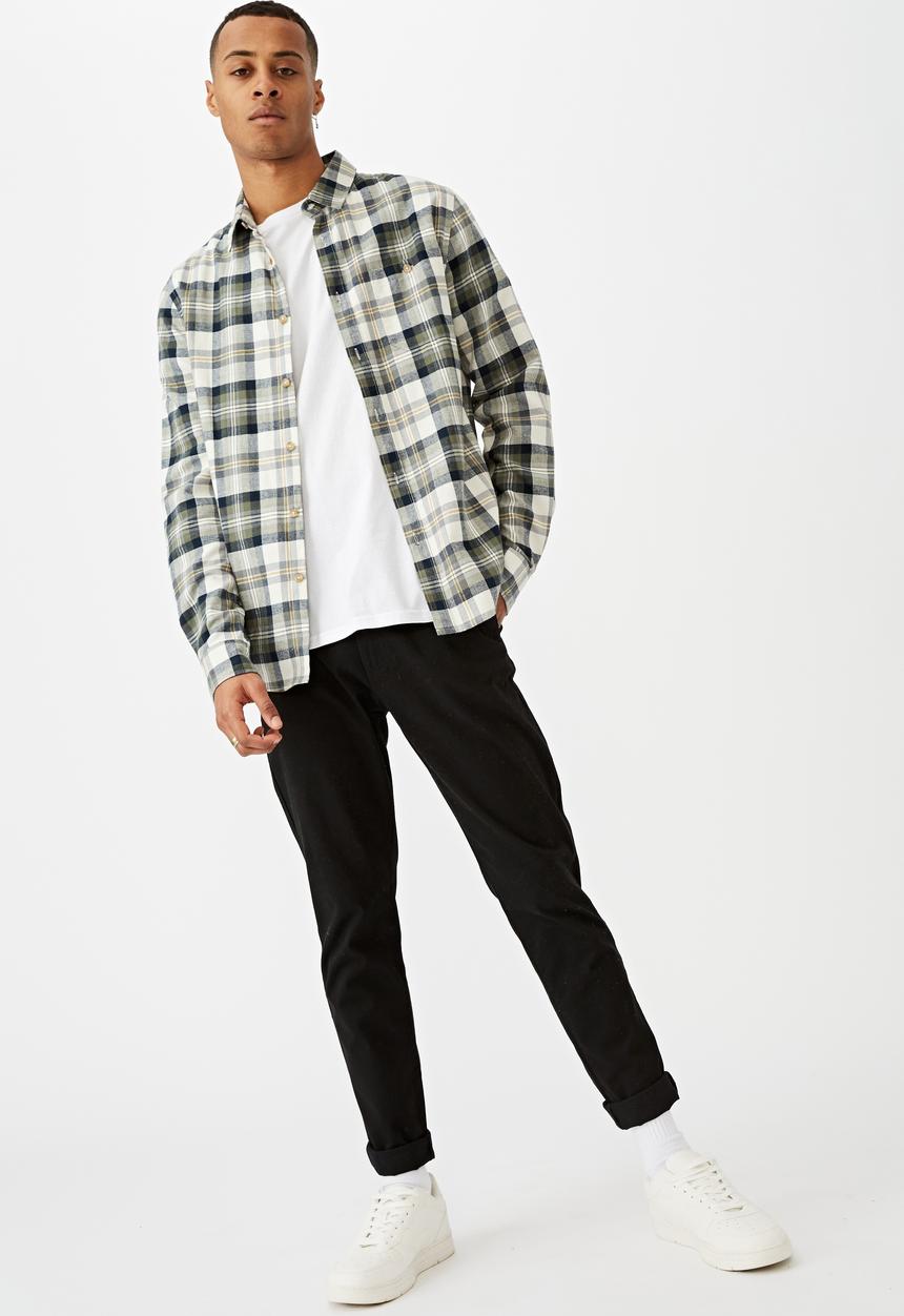 Cotton On - Skinny stretch chino - black