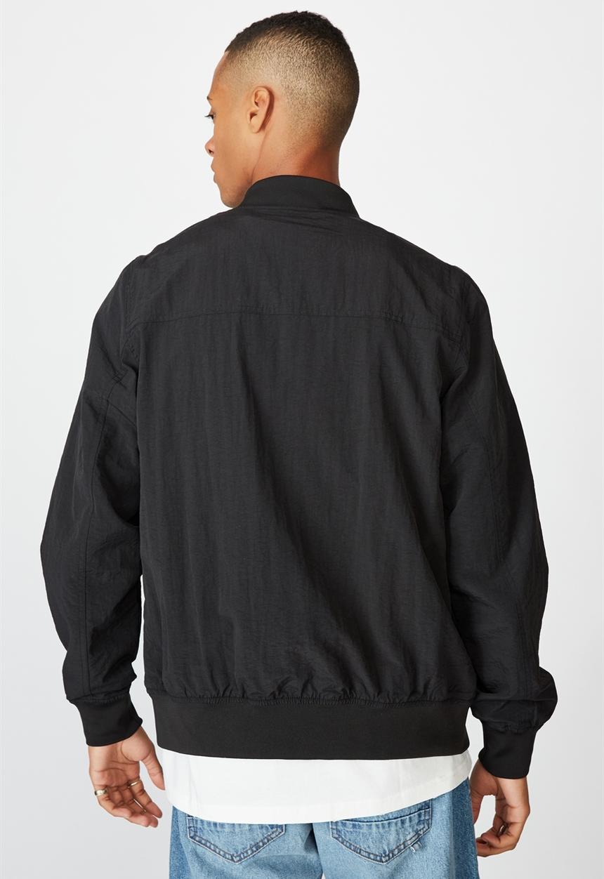 Cotton On - Resort bomber jacket - textured black