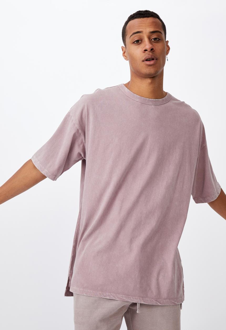 Cotton On - Oversized droptail tee - plum