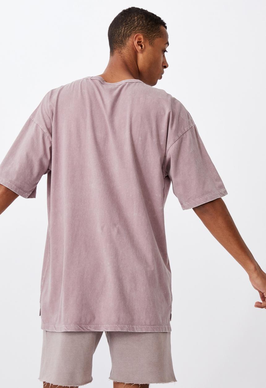 Cotton On - Oversized droptail tee - plum