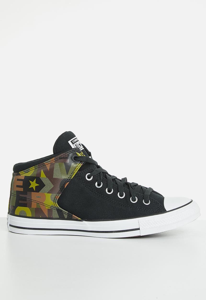 Converse - Chuck Taylor All Star high street logo print mid - black/multi/white