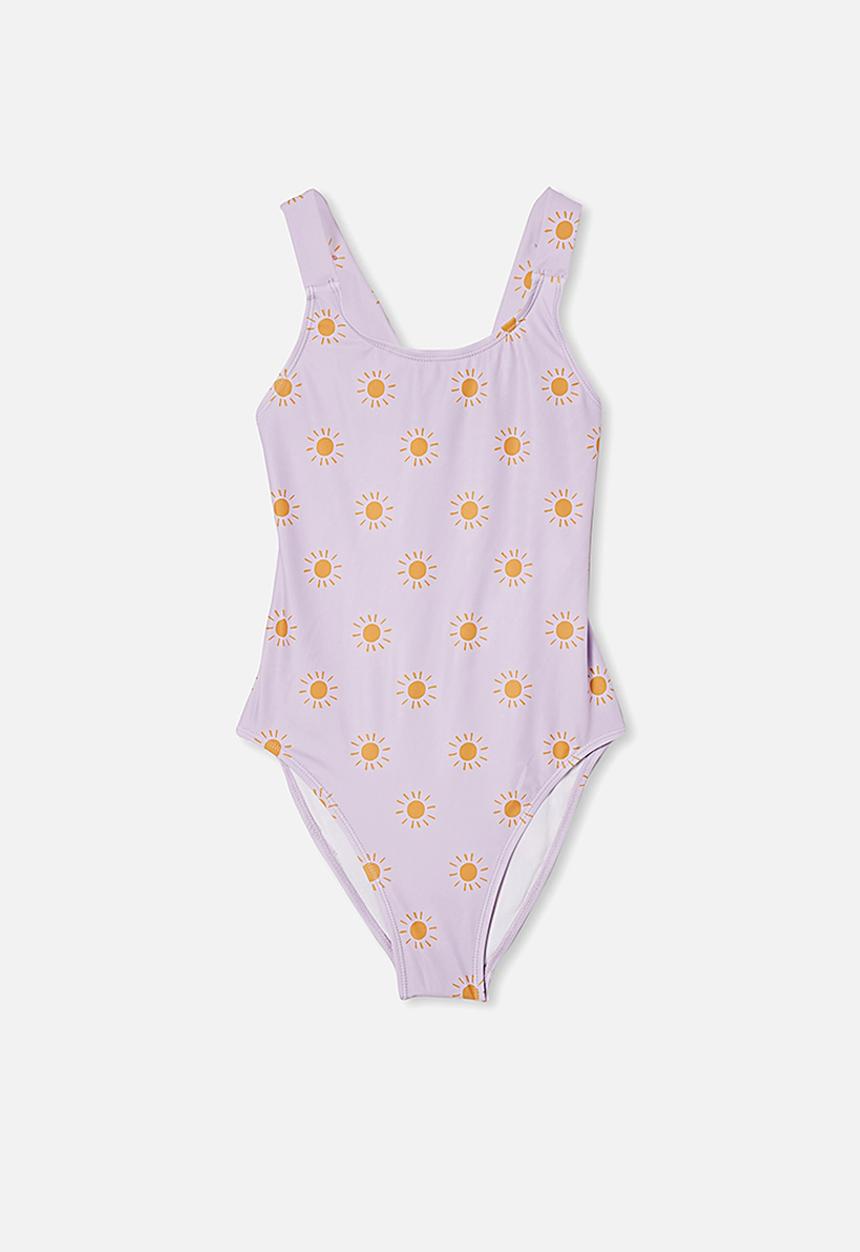 Free by Cotton On - Lottie one piece - vintage lilac sunrays