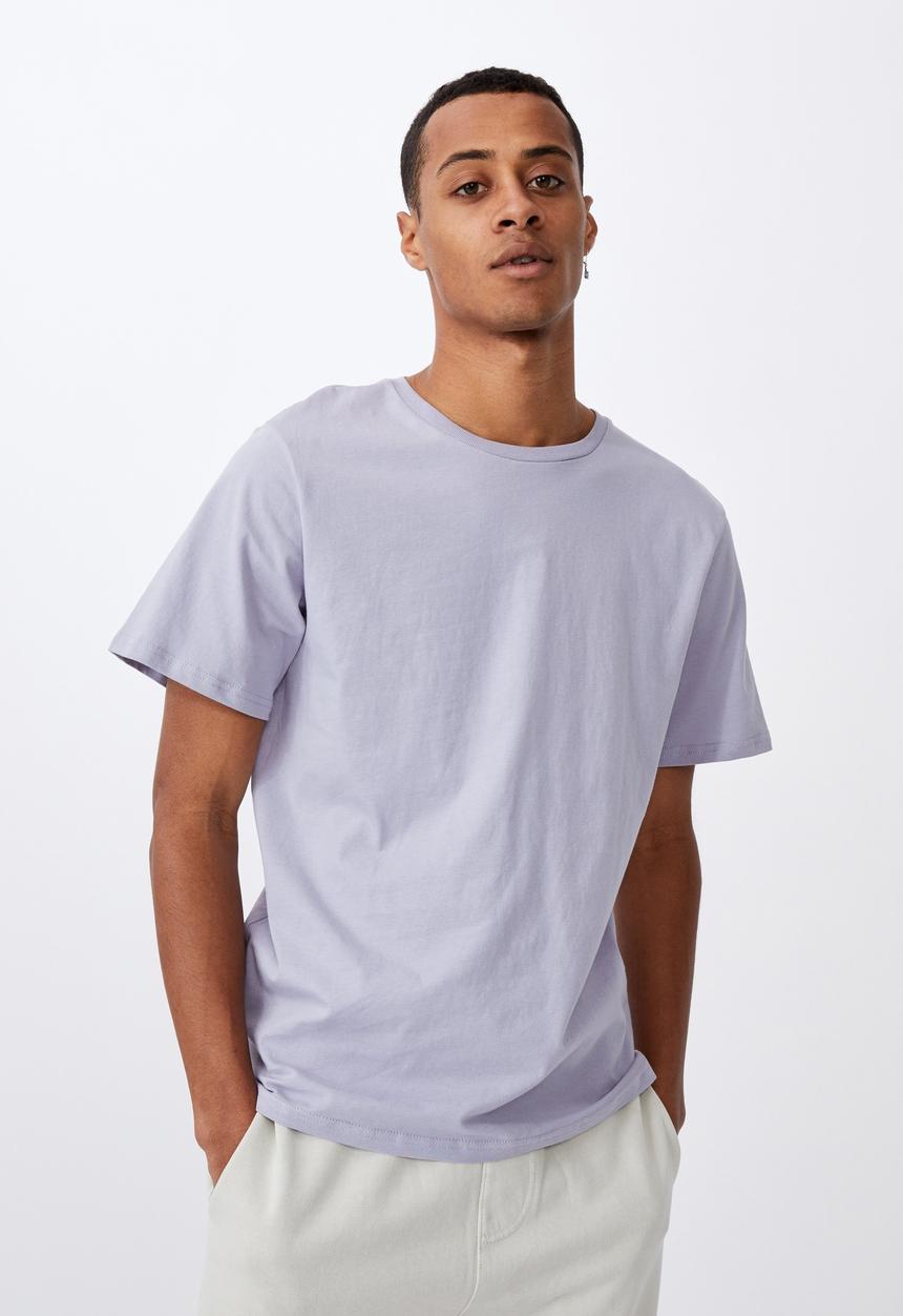 Cotton On - Essential crew T-shirt - purple dust